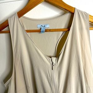 Tan athletic jumpsuit